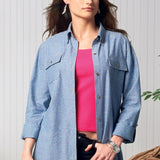 B6841 | Unisex Button-Down Shirt | Butterick | Palmer Pletsch