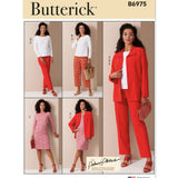 B6975 | Misses' Jacket, Knit Top and Dress, and Pants | Butterick | Palmer Pletsch