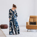 Linen Viscose by See You at Six in Drifting Course | By The Half Yard