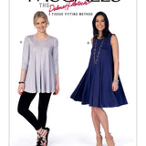 M7407 | Misses' Flared Knit Top and Dress | Melissa Watson