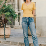 Strasbourg Henley Bodysuit + Top | Liesl + Co