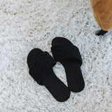 Quilted Pique Knit by See You At Six in Black | By The Half Yard
