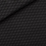 Quilted Pique Knit by See You At Six in Black | By The Half Yard
