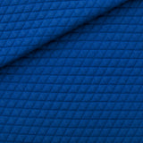 Quilted Pique Knit by See You At Six in Surf the Web Blue | By The Half Yard