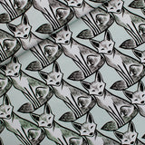 Renard Nouveau French Terry by See You At Six in Baby Blue | By The Half Yard