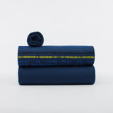 Sound Waves French Terry by See You At Six in Oceana Blue | By The Half Yard
