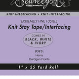 Extremely Fine Fusible 1 Inch Knit Stay Tape / Interfacing | SewkeysE by Emma Seabrooke