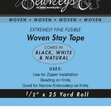Extremely Fine Fusible 1/2 Inch Woven Stay Tape | SewkeysE by Emma Seabrooke
