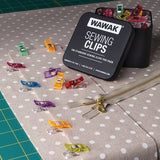 Plastic Sewing Clips and Tin 100 pack