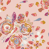 Fusion Rosewood Rayon by Art Gallery Fabrics in Swifting Flora Rosewood - Made Stitch Company