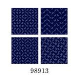Sashiko Cloth for Making 4 Coasters | Hidamari