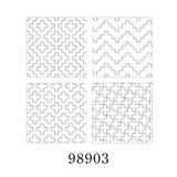 Sashiko Cloth for Making 4 Coasters | Hidamari