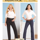B6840 | Misses' & Women's Straigh-Leg or Boot Cut Jeans | Palmer Pletsch