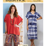 B6853 | Misses' V-neck Pullover Tunic & Dresses | Palmer Pletsch