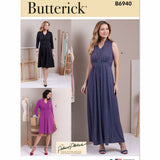 B6940 | Misses' Knit Dress | Butterick | Palmer Pletsch