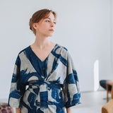 Linen Viscose by See You at Six in Drifting Course | By The Half Yard