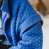 Heavy Ribbing by See You At Six in Surf the Web Blue | By The Half Yard
