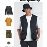 S9651 | T-shirt, Vest and Hat | Simplicity
