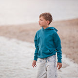 Solid Heavy French Terry by See You At Six in Lagoon Blue