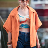 Quilted Knit by See You At Six in Autumn Maple Orange