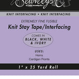 Extremely Fine Fusible 1" Knit Stay Tape / Interfacing | SewkeysE by Emma Seabrooke