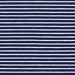 Harbor Stripe Jersey by Robert Kaufman in Navy - Made Stitch Company