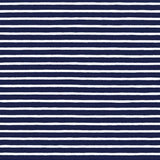 Harbor Stripe Jersey by Robert Kaufman in Navy - Made Stitch Company