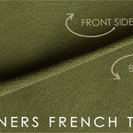 Trainers French Terry by Robert Kaufman in Olive - Made Stitch Company